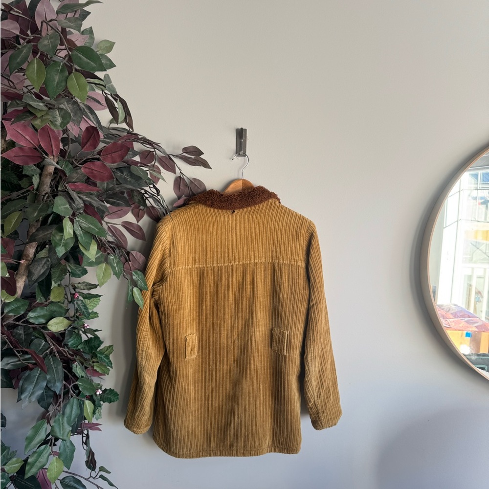 Cozy Tan Teddy corduroy Jacket for Women (unisex) - Picture 7 of 9